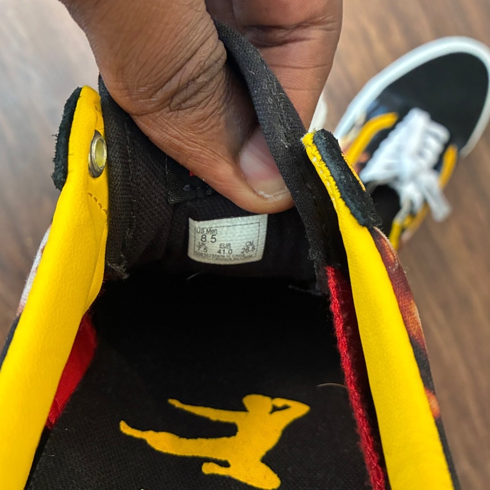 Vans Skate Old Skool Bruce Lee Be Water My Friend Shoes Men's 8.5 VN0A5FCBY23 - Picture 9 of 12